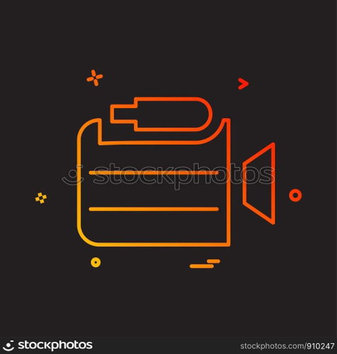 Camera icon design vector