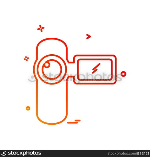 Camera icon design vector