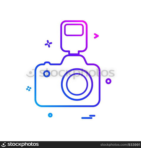 Camera icon design vector