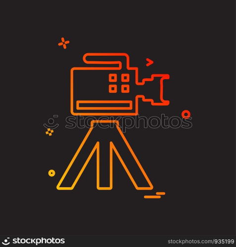 Camera icon design vector