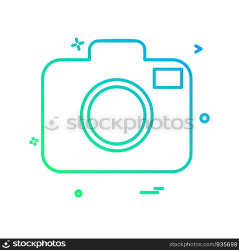 Camera icon design vector
