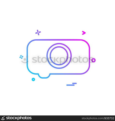 Camera icon design vector