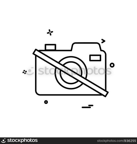 Camera icon design vector