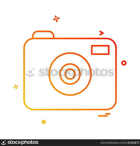 Camera icon design vector