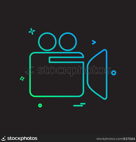 Camera icon design vector