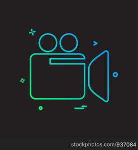 Camera icon design vector