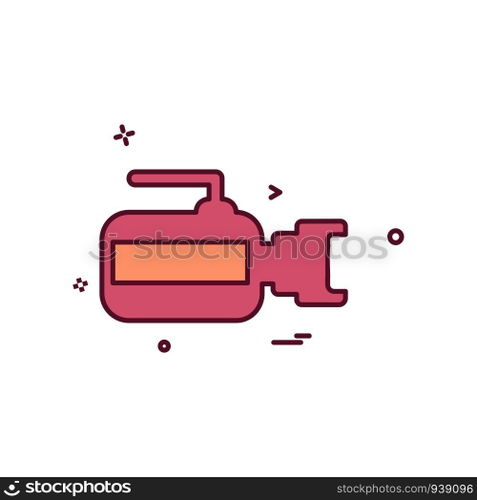Camera icon design vector