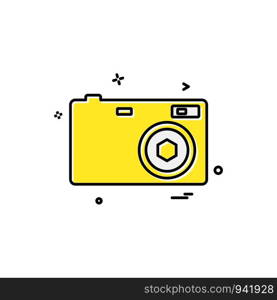 Camera icon design vector