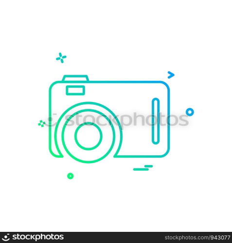 Camera icon design vector