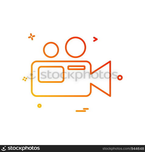 Camera icon design vector