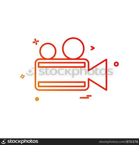 Camera icon design vector