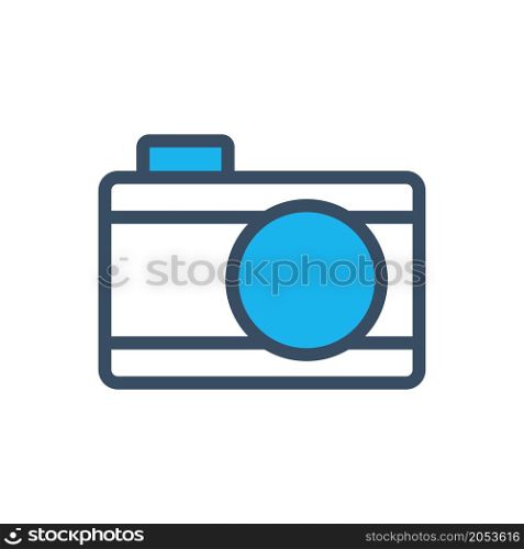camera icon flat design