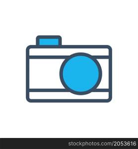 camera icon flat design