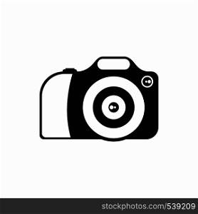 Camera icon in simple style isolated on white background. Camera icon, simple style