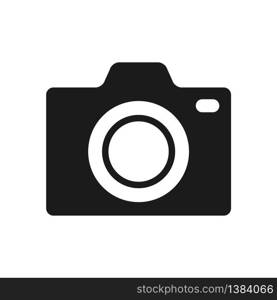 camera icon in trendy flat style