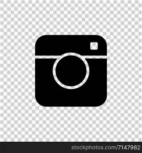 Camera icon. Isolated vector social media sign. Camera frame vector template. Photo camera isolated vector icon.Internet technology. EPS 10