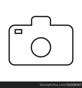 camera icon on white background  vector.