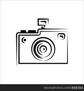 Camera Icon, Photo Camera Icon Vector Art Illustration