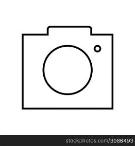 Camera icon. Photograph illustration symbol. Sign photo vector.