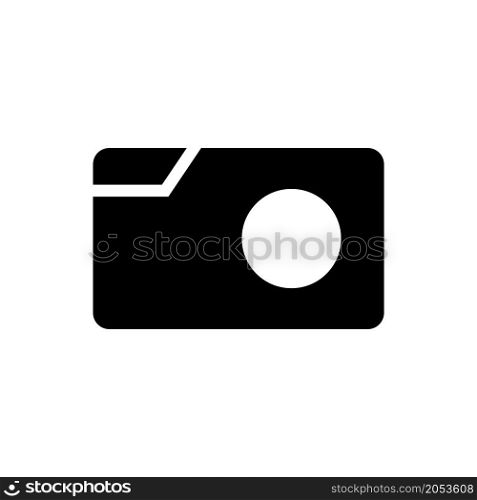 camera icon vector black color