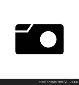 camera icon vector black color