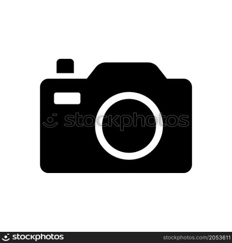 camera icon vector flat illustration