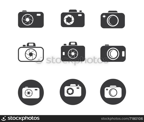 camera icon vector illustration design template
