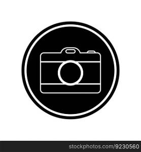 camera icon vector illustration logo design