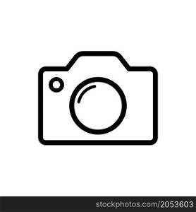 camera icon vector line style