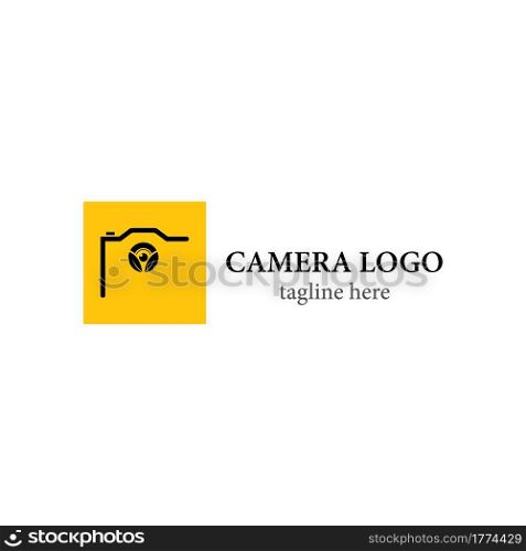 Camera icon vector logo design