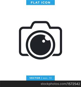 Camera Icon Vector Logo Design Template