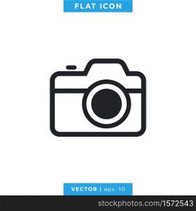 Camera Icon Vector Logo Design Template