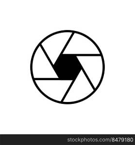 Camera icon vector logo design template flat style