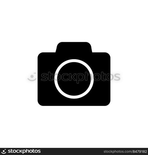 Camera icon vector logo design template flat style