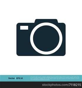 Camera Icon Vector Logo Template Illustration Design. Vector EPS 10.
