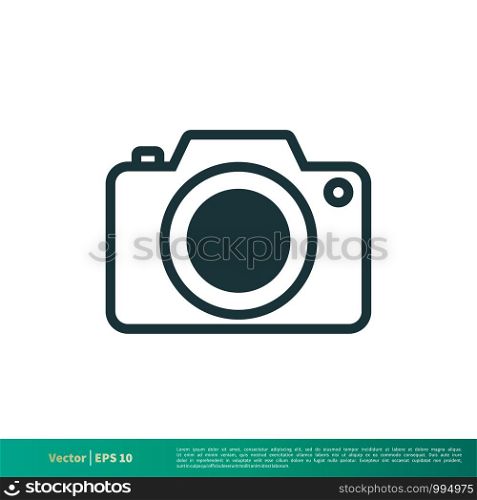 Camera Icon Vector Logo Template Illustration Design. Vector EPS 10.