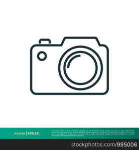 Camera Icon Vector Logo Template Illustration Design. Vector EPS 10.