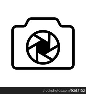 Camera icon vector on trendy design