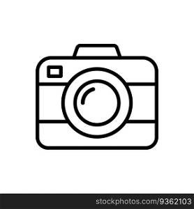 Camera icon vector on trendy design