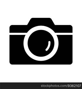 Camera icon vector on trendy design