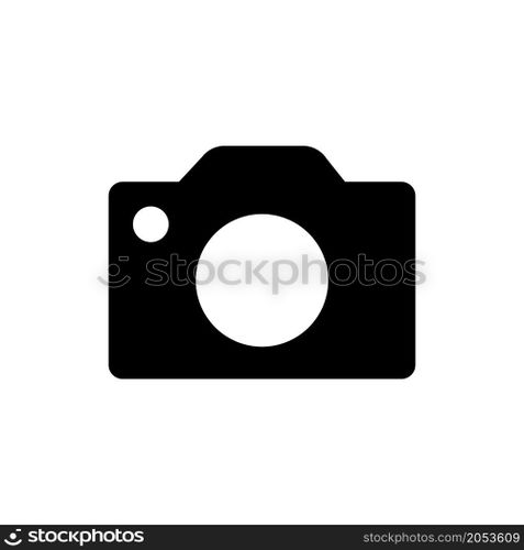 camera icon vector solid style