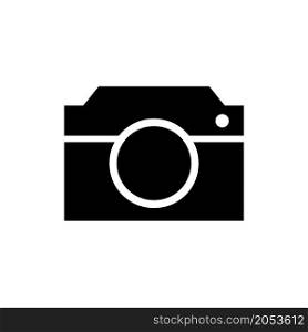 camera icon vector solid style