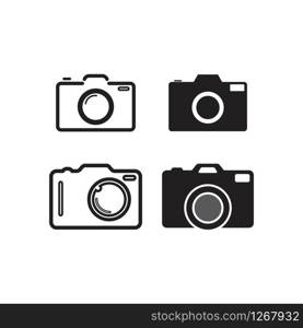 Camera icon vector template design