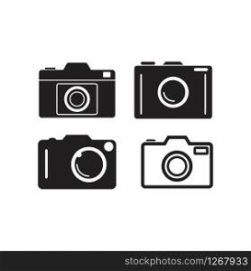 Camera icon vector template design