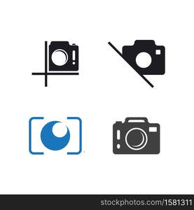 Camera icon vector template illustration design