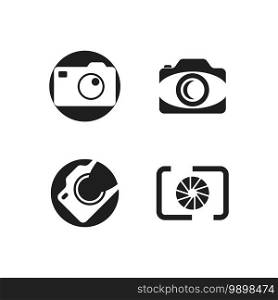 Camera icon vector template illustration design