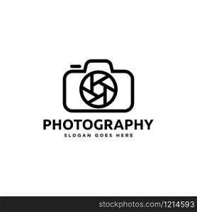 Camera illustration related to photo studio logo, photographer logo or photography icon. Vector EPS 10