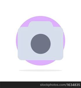 Camera, Image, Basic, Ui Abstract Circle Background Flat color Icon