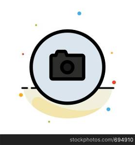 Camera, Image, Basic, Ui Abstract Flat Color Icon Template