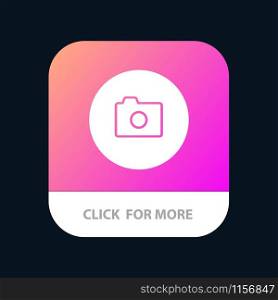 Camera, Image, Basic, Ui Mobile App Button. Android and IOS Glyph Version